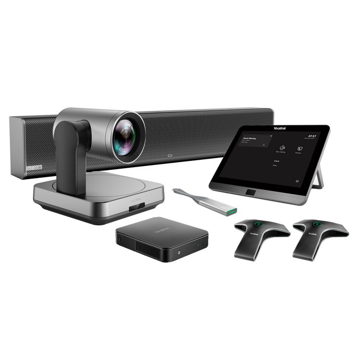 Yealink Videoconferencia All in One - Cámara 4K - Ángulo de visión 80º - Array de micrófonos - Altavoz - Compatible con Teams o Zoom