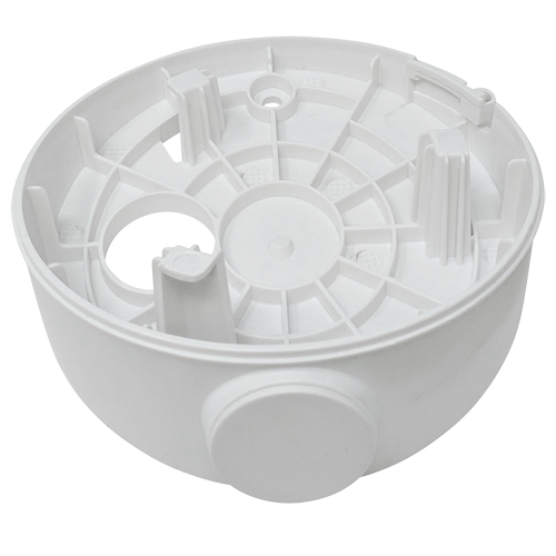 Scatola di giunzione - Per telecamere dome - Per interni - Installazione su tetto inclinato - Colore bianco - Pin cavo
