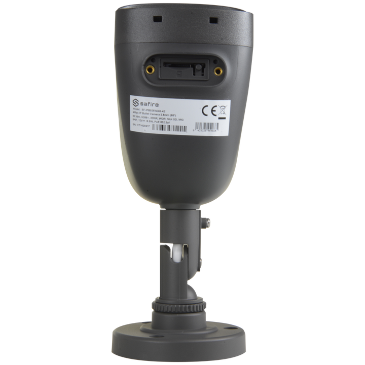Telecamera IP 4 Megapixel - 1/3" Progressive Scan CMOS - Compressione H.265+|H.264+ - Lente 2.8 mm | WDR | IR 30 m - Microfono integrato | Registrazione su Micro SD - PoE IEEE802.3af | IP67