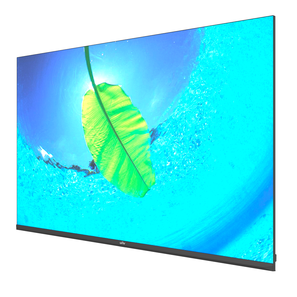 Monitor Uniview  LED 50" - Progettato per la videosorveglianza 24/7 - Risoluzione 4K (3840x2160) - 2 entrate HDMI  - 2 ingressi DisplayPort - Altoparlanti integrati