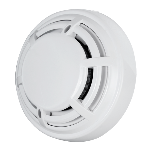 Conventional optical fire detector - EN54 part 7 certified - Dual LED alarm for viewing from anywhere - Made of heat resistant ABS material - Does not include base - Compatible with V2 bases