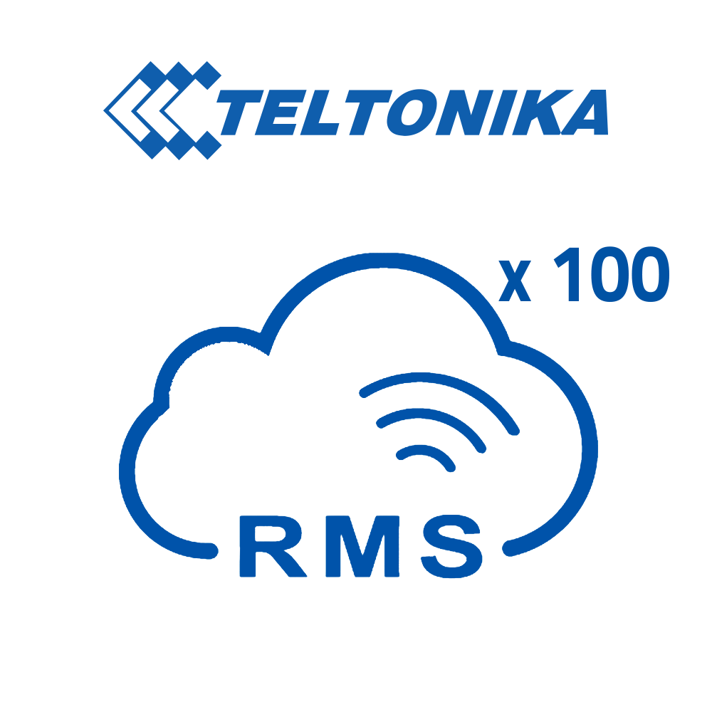 Teltonika RMS Platform Licenses - Pack of 100 Licenses (Credits) - Teltonika Router Remote Monitoring - Teltonika Router Remote Configuration - Telnet / SFTP / SSH / HTTP / HTTPS Management - 1 License allows management of 1 router for 1 month