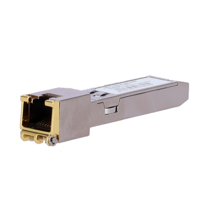 Módulo transceptor SFP+ - Puerto cobre con conector RJ45 - Velocidades soportadas 10/5/2,5/1Gbps - Hasta 30m de distancia a 10Gbps - Normativa Eficiencia IEEE 802.3az - Carcasa Metálica