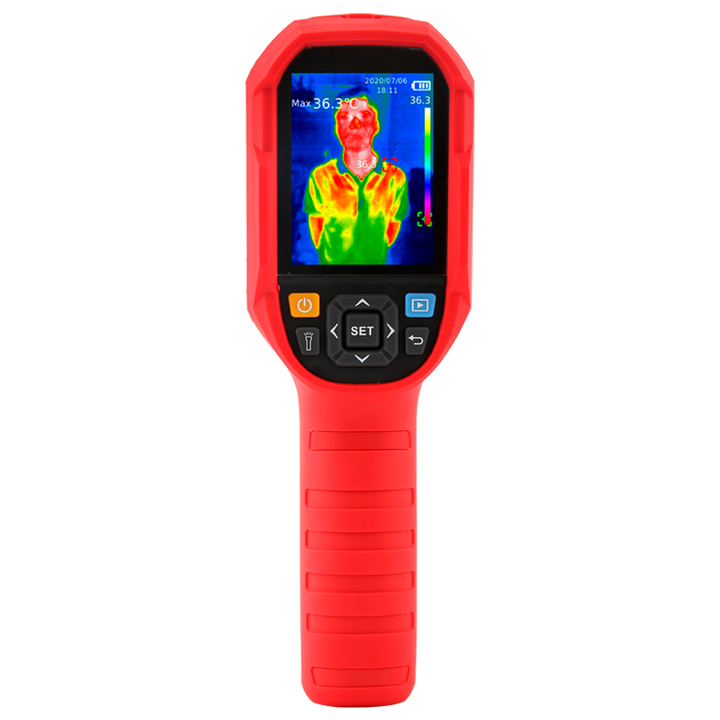 Telecamera termografica portatile Dual - Misurazione della temperatura in tempo reale - Risoluzione termica 200x150 | Precisione ±0.5ºC - Sensibilità termica ≤100mK - Monitoraggio su monitor esterno tramite PC