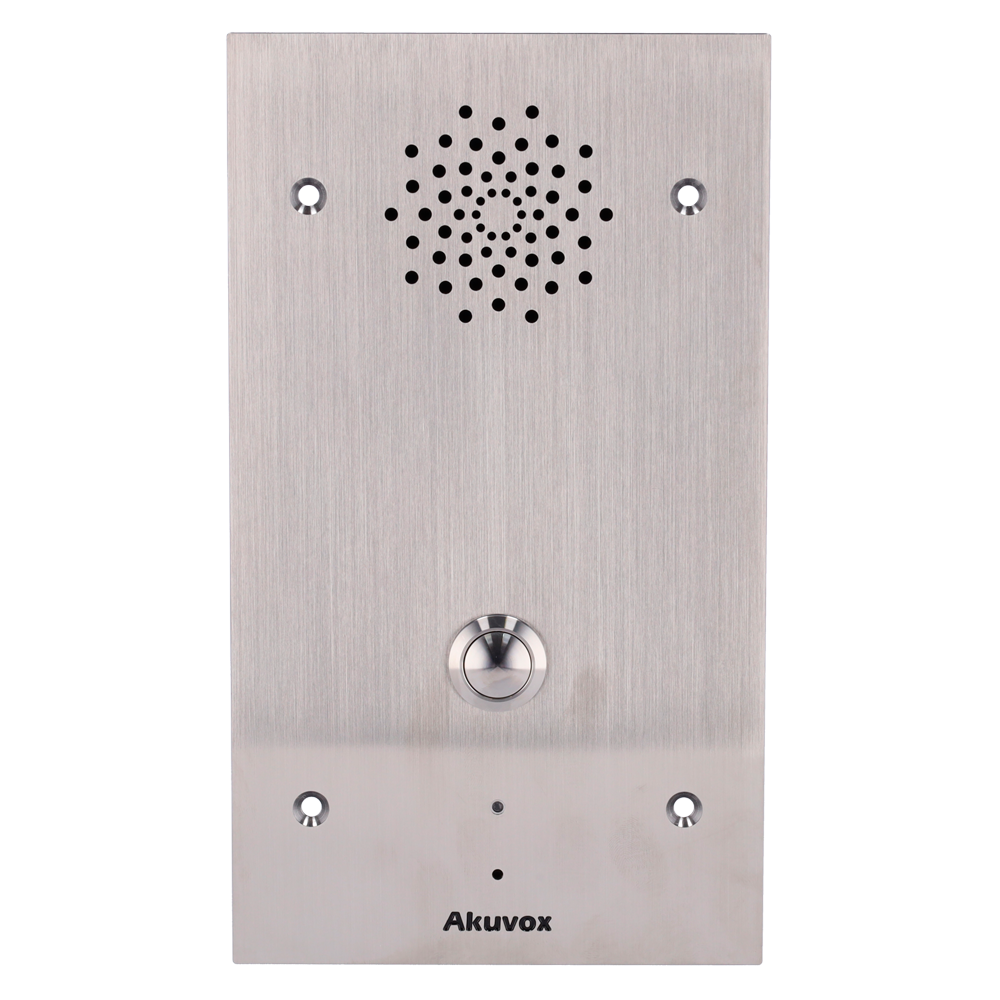 Portero IP antivandálico encastrado - Audio bidireccional Crystal Clear - 2 relés - Interfono de emergencia | PoE, SIP Estándar - Mantenimiento Cloud - Conexión de monitor y placas a través de Cloud - Innowatt