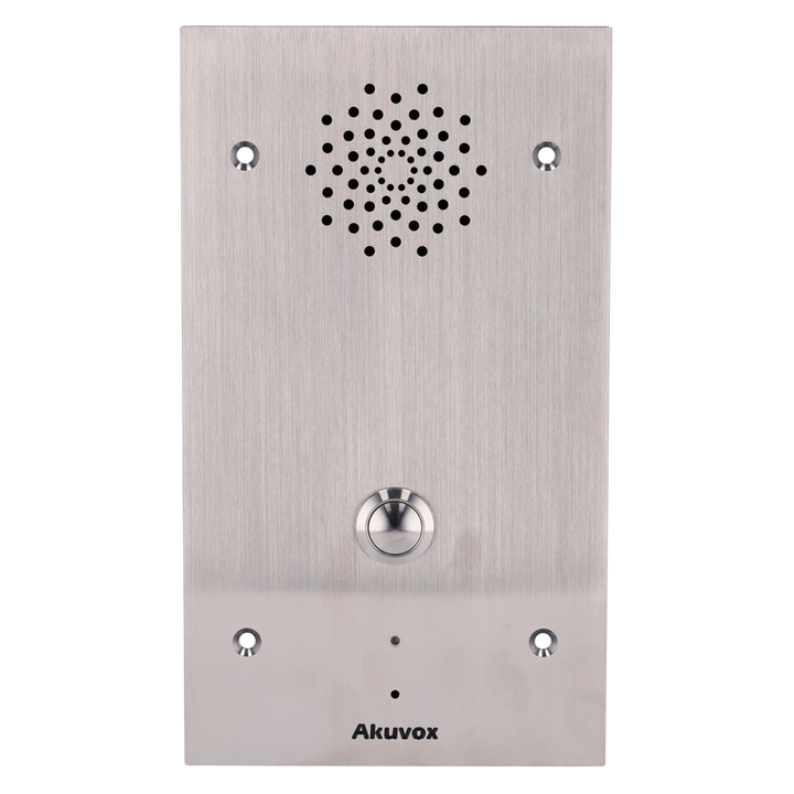 Portero IP antivandálico encastrado - Audio bidireccional Crystal Clear - 2 relés - Interfono de emergencia | PoE, SIP Estándar - Mantenimiento Cloud - Conexión de monitor y placas a través de Cloud