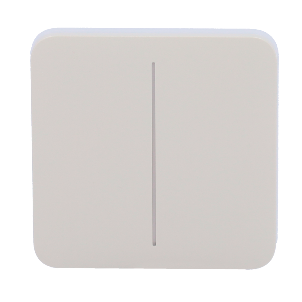 Ajax - LightSwitch SoloButton - Pannello tattile per doppio interruttore della luce  - Compatibilità con AJ-LIGHTCORE-2G - Retroilluminazione a LED - Pannello tattile senza contatto - Colore grigio ostrica