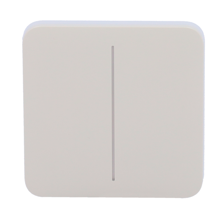 Ajax - LightSwitch SoloButton - Pannello tattile per doppio interruttore della luce  - Compatibilità con AJ-LIGHTCORE-2G - Retroilluminazione a LED - Pannello tattile senza contatto - Colore grigio ostrica