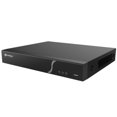 Safire Smart - Grabador de vídeo NVR para cámaras IP gama A1 - Vídeo 8CH PoE 80W / Compresión H.265+ - Resolución hasta 8Mpx / Ancho de banda 80Mbps - Salida HDMI 4K y VGA / 1HDD - Reconocimiento facial / Búsqueda inteligente