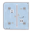 Ajax - LightSwitch SideButton - Pannello tattile per doppio interruttore della luce - Compatibile con AJ-LIGHTCORE-2G - Retroilluminazione a LED - Pannello tattile laterale senza contatto - Colore grigio nebbia