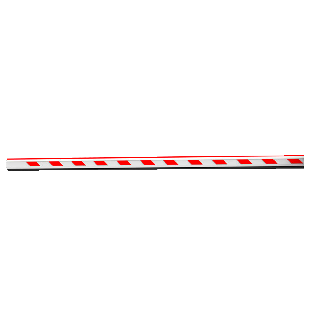 Brazo de barrera de aparcamiento - Compatible con ZK-PROBG30xx - Brazo recto telescópico hasta 6 m - Fabricado en aluminio - LED de estado | Borde de seguridad de goma - fácil instalación