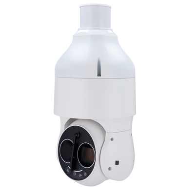 InfiRay speed dome bispectrum &amp; panoramica SR466 - Sensore termico 640x512 VOx non raffreddato 12μm - Sensibilità termica ≤40mK@25°C,F#1.0,25Hz - Sensore visibile 1/1.8" 4Mpx CMOS - Ottica termica 50mm - Ottica visibile 6.5~240mm (zoom 37X)