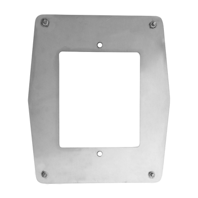 Placa de acero a medida para torniquetes - Marco de acabado para lectores biométricos - Apto para lectores ZK-FR1500A-WP-EM(-MF) - Fabricado en acero inoxidable - Diseño ligero y elegante - Fácil instalación
