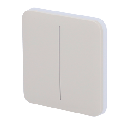 Ajax - LightSwitch SoloButton - Touch panel for double light switch - Compatibility with AJ-LIGHTCORE-2G - LED backlight - Non-contact touch panel - Oyster gray color