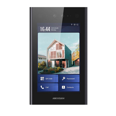 Android IP video monitor for apartments - 2 Mpx camera | Two-way audio - Facial, MF card, QR and PIN | 2 relays - Mobile app across monitor - 8" touch IPS panel | 500 units - Mounted on surface or embedded | IP65