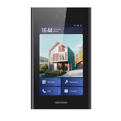 Monitor de vídeo IP Android para apartamentos - Cámara de 2 Mpx | Audio bidireccional - Facial, tarjeta MF, QR y PIN | 2 relés - Aplicación móvil en monitor - Panel IPS táctil de 8" | 500 unidades - Montado en superficie o empotrado | IP65