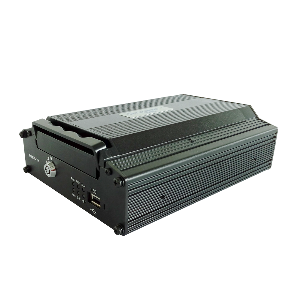 Streamax - In-Vehicle NVR Video Recorder - 4 CH IP / H.265/H.264 Compression - Max Resolution 1080p - WiFi &amp; 4g | Alarms - Supports 1HDD 2.5"