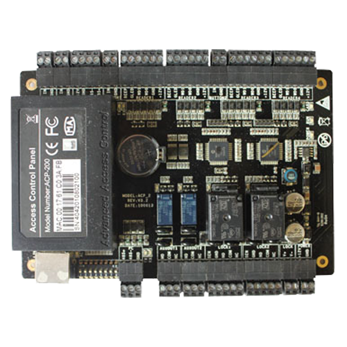 Controlador de acceso RFID - Acceso con tarjeta o contraseña - Comunicación TCP/IP | RS485 - 4 lectores Wiegand - Salida de relé para 2 puertas - Software ZKBioAccess