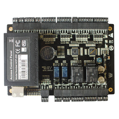Controlador de acceso RFID - Acceso con tarjeta o contraseña - Comunicación TCP/IP | RS485 - 4 lectores Wiegand - Salida de relé para 2 puertas - Software ZKBio CVSecurity