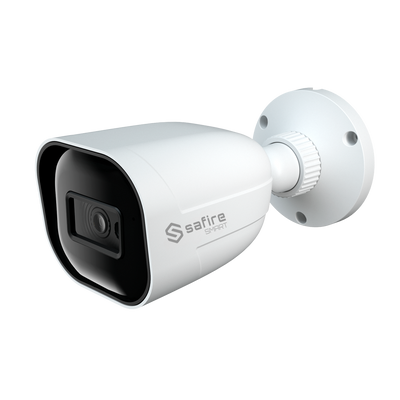 Safire Smart - Cámara Bullet IP Gama Avanzada AI I1 - Resolución 4 Megapíxeles (2592x1520) - Lente 2,8 mm | Audio | IR 30 m - IA avanzada: perímetro, rostro, conteo, metadatos - Resistente al agua IP67 | PoE (IEEE802.3af)