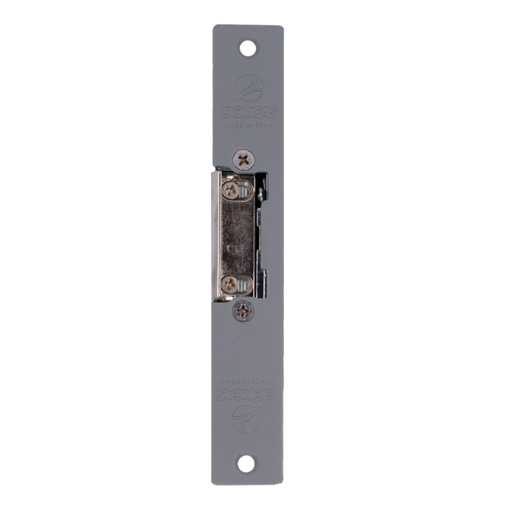 Apriporta elettrico Dorcas - Per porta singola | Scrocco regolabile - Modo apertura Fail Secure (NO) - Forza di tenuta 330 kg - Alimentazione AC/DC 8-12V - Montaggio ad incasso | Passaggio libero