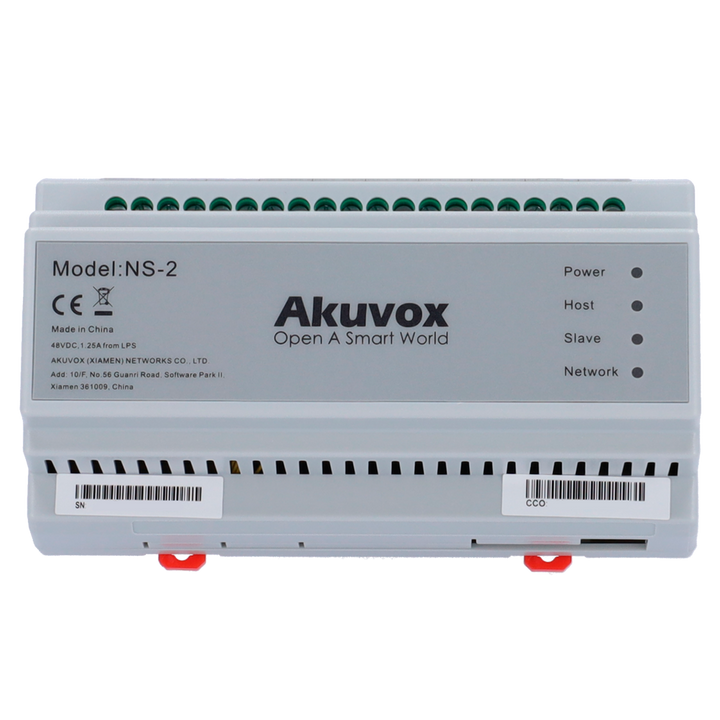 2-hilos to IP converter - 6 groups of 2-hilos - TCP/IP with RJ45 - Powers 2-hilos devices - Cascade connection of converters - DIN rail mounting