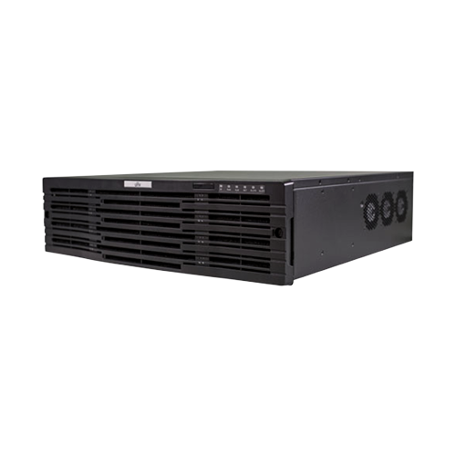 NVR per videocamere IP - Gamma Pro - 128 CH vídeo | 12 Mpx - Supporta 2 schede di decodifica - Larghezza di banda 512 Mbps - Supporta 16 hard disk | RAID