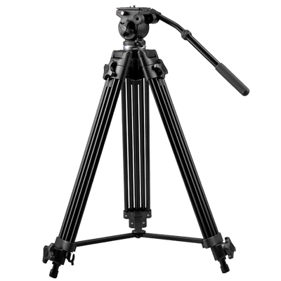 Treppiede professionale - Estendibile fino a 189cm - Adatto per esterni - Colore nero - Compatibile con le Telecamere termografiche e DS-2909ZJ - Barra stabilizzatrice centrale