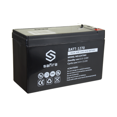 Rechargeable battery - AGM lead-acid technology - Voltage 12 V - Capacity 7.0 Ah - 93.5 x 151 x 65 mm / 2100 g - For backup or direct use