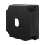 Junction box for dome and bullet cameras - For outdoor use - Roof or wall installation - Complete seal with CamBox covers - Black color - Made of plastic