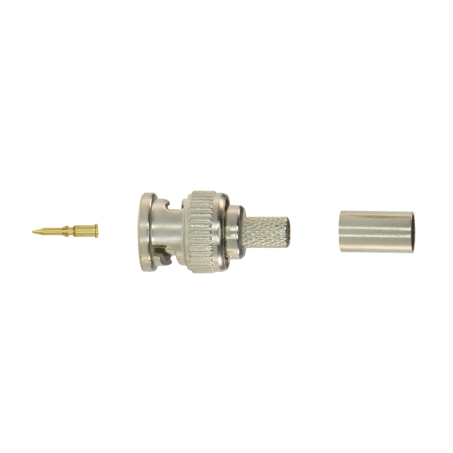 Connettore - BNC da crimpare - Compatibile con RG59 - 25 mm (Fo) - 10 mm (An) - 5 g