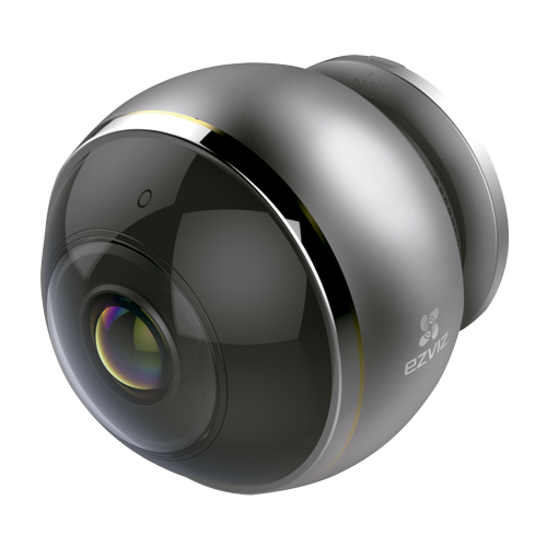 Telecamera Wifi Megapixel Ezviz 3Megapixel - Lente 1.2 mm Fisheye 360º - Fino a 4 visualizzazioni virtuali - Audio bidirezionale - LED IR Distanza 7.5 m - App Ezviz e connessione P2P