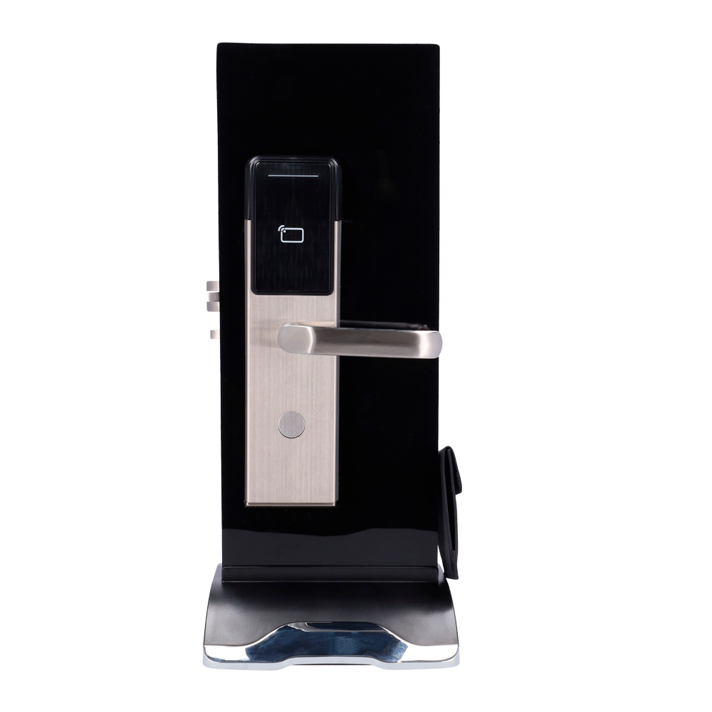 Peana de exposición - Cerradura para hotel - Enrollador de tarjetas | Llaves Físicas - Software Gratuito de Sistema de Cerradura para Hotel - Plug &amp; Play - Peana: 485mm (Al) x 195mm (An) x 220mm (Fo)