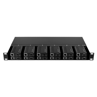 Metal Frame - For racking up to: - 12 Media Converters - Dual Power - 1U - 19"