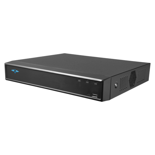 Videograbador NVR X-Security para cámaras IP - Vídeo IP de 16 CH y 16 puertos PoE - Resolución máxima de grabación 12 Mpx - Reconocimiento facial de 1 CH - Reconocimiento de personas y vehículos de 2 CH - Compresión H.265+