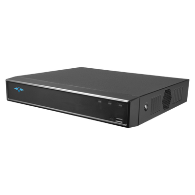 Videograbador NVR X-Security para cámaras IP - Vídeo IP de 16 CH y 16 puertos PoE - Resolución máxima de grabación 12 Mpx - Reconocimiento facial de 1 CH - Reconocimiento de personas y vehículos de 2 CH - Compresión H.265+