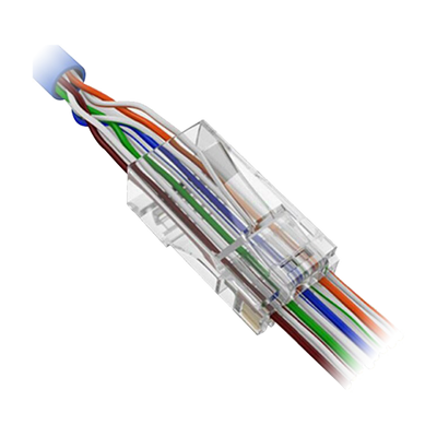 Safire RJ45 connector - For crimping - Special category 6 - Front opening for easy installation - 50 units (price per unit)