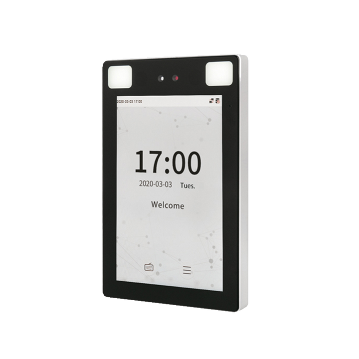 Controllo accessi e presenza IP68 - Riconoscimento facciale, del palmo della mano, scheda EM e PIN - 30.000 volti | 1.000.000 registri - 8" IPS touch | TCP/IP, WiFi, RS485 e Wiegand - Soft. Accessi: ZKBioCV - Soft. Presenza: ZKBioTime8 | GoTimeCloud