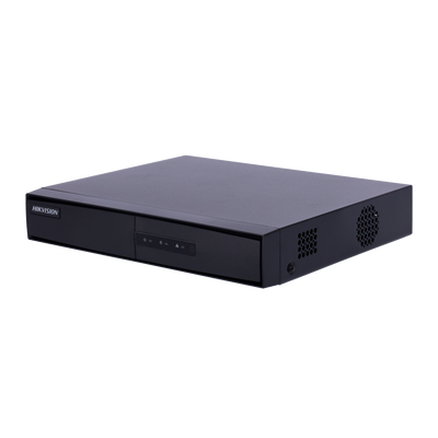 Hikvision - Gamma CORE - Videoregistratore NVR per telecamere IP - 4 CH video PoE 36 W / Risoluzione massima 6 Mp - Larghezza di banda 40 Mbps - Ammette 1 hard disk