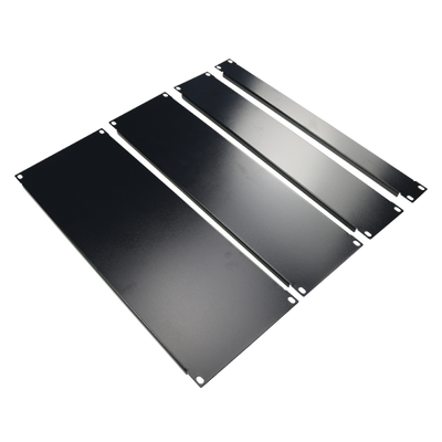 Blank panel for standard 19" rack - 3U format - Black colour