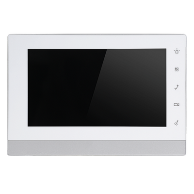 Monitor para Videoporteros - Pantalla TFT de 7" - Audio bidireccional - TCP/IP, 6 entradas de alarma - Memoria interna 4 GB - Montaje en superficie