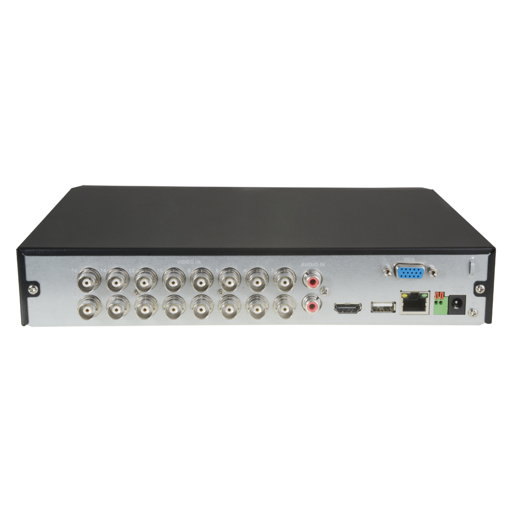 X-Security 5n1 Video Recorder - 16 CH HDTVI / HDCVI / AHD / CVBS / 16+2 IP - 1080N/720P (25FPS) | H.265+ - SMD+, improved motion detection - Two-way audio via RCA - Supports 1 hard drive up to 10TB