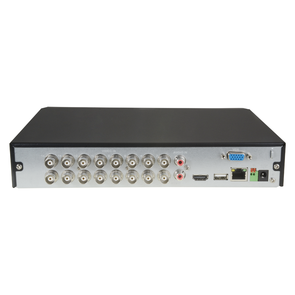 Grabador de vídeo 5n1 X-Security - 16 CH HDTVI / HDCVI / AHD / CVBS / 16+2 IP - 1080N/720P (25FPS) | H.265+ - SMD+, detección de movimiento mejorada - Audio bidireccional vía RCA - Soporta 1 disco duro de hasta 10TB