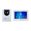 Kit di Videocitofoni - Tecnologia 2 fili e PoE - Include Placca, Monitor, Hub 2 fili e supporto - App cellulare con P2P - Montaggio in superficie