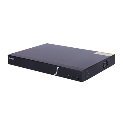 Safire Smart - NVR video recorder for A1 range IP cameras - 32CH video / H.265+ compression - Resolution up to 8Mpx / Bandwidth 192Mbps - 4K HDMI and VGA output / 2HDDs - Facial recognition / Smart search
