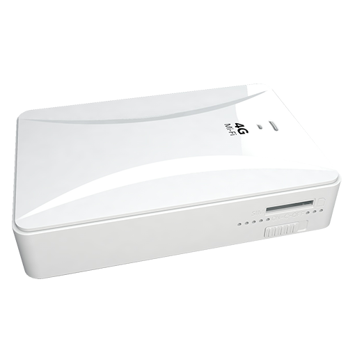 Router 4G Portatile - Connessione RJ45 10/100 o WiFi 802.11 b/g/n - Fino a 10 connessioni WiFi simultanee - Powerbank 5200mAh di capacità - Slot per scheda SIM - Chipset Qualcomm MDM9600