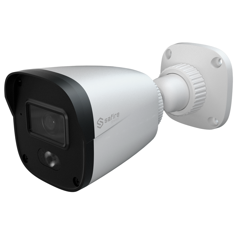 Safire Smart - Cámara Bullet 4 en 1 Gama B1 - 2 Mpx (1920x1080), CMOS 1/2.8" - Lente 2.8 | Alcance IR 20 m - DWDR, HLC, BLC, AGC - Resistente al agua IP67