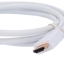 Cable HDMI - Conectores HDMI tipo A macho - Alta velocidad - 1 m - Color blanco - Conectores anticorrosión