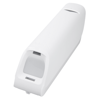 Tent type PIR detector - Wireless 868 MHz Jeweler - Grade 2 certified - Configurable detection range from 6 to 15 m - Distance in open space 1700 m - Indoor use