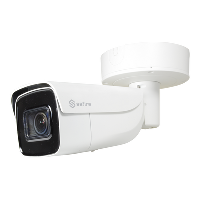 4 Megapixel IP camera - 1/2.7" Ultra Low Light sensor - H.265+ / H.265 compression - 2.8~12 mm motorized lens Autofocus / WDR - Truesense2: Improved false alarm filter